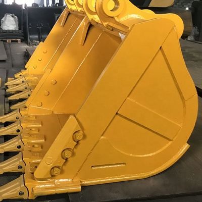 Heavy Duty Steel Excavator Digging Bucket 1 Meter Kubik Kapasitas Bubuk Lapisan Permukaan