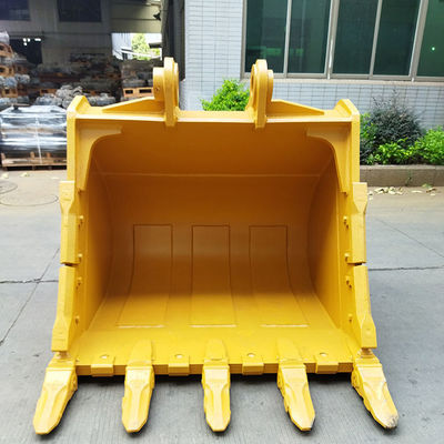 Curved diperkuat Excavator Penggalian ember Heavy Duty Powder Coated Excavator Attachment
