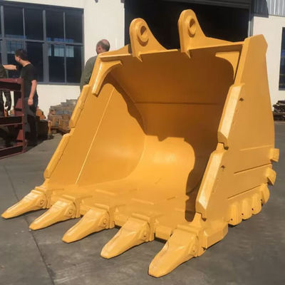 Curved diperkuat Excavator Penggalian ember Heavy Duty Powder Coated Excavator Attachment
