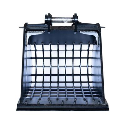 Custom Excavator Sieve Bucket Steel Digging Rock Sieve Bucket 1 Meter Kubik