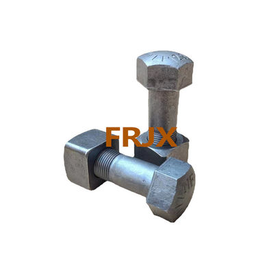 Flange Hitam E330 Track Bolt dan Nut Untuk Bagian Rantai Excavator