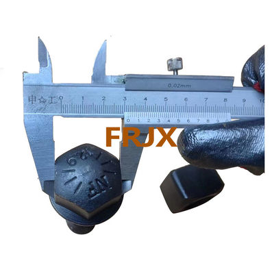 Bolts trek excavator ditempa dengan ZINC Plain Finish Hitam kanan arah benang tangan untuk ketahanan yang ditingkatkan