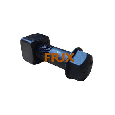 Bolts trek excavator ditempa dengan ZINC Plain Finish Hitam kanan arah benang tangan untuk ketahanan yang ditingkatkan